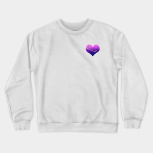 Bi Safety Heart Crewneck Sweatshirt